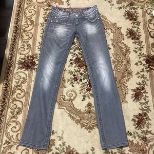 RockRevival Women's Grey Jeans